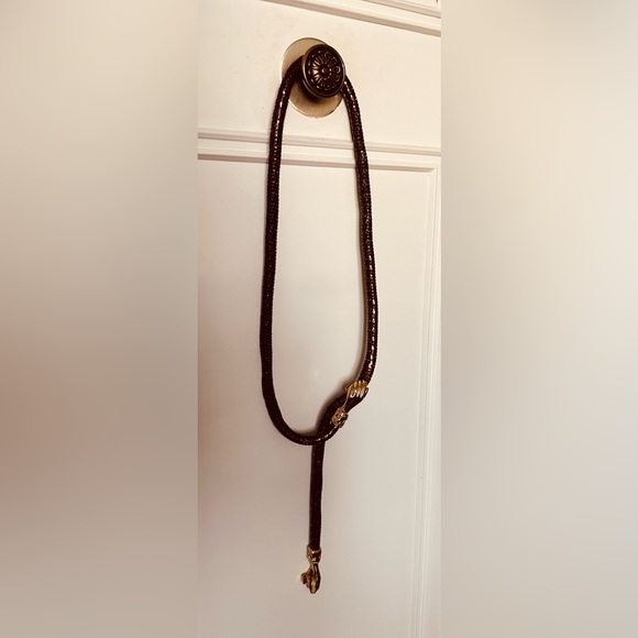 RARE VINTAGE DL Auld Mesh Belt/Necklace Clasping Hands - Picture 5 of 8